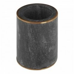 Toreno Grey Marble Brass Effect Tumbler
