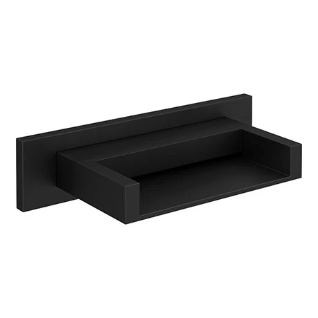 Toreno Matt Black Wall Mounted Waterfall Bath Spout 1 Toreno Matt Black Wall Mounted Waterfall Bath Spout