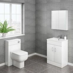 Toreno Cloakroom Suite Inc. Pro 600 Toilet (White Gloss) 12 Toreno Cloakroom Suite Inc. Pro 600 Toilet (White Gloss) -Toreno Shop TCSP600 n d6 460