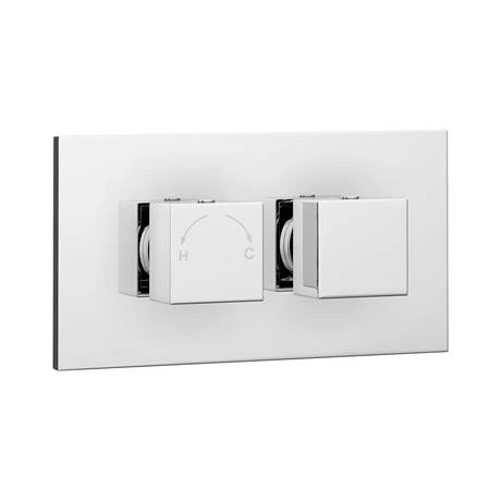 Toreno Wall Mounted Waterfall Bath Filler + Concealed Thermostatic Valve 6 Toreno Wall Mounted Waterfall Bath Filler + Concealed Thermostatic Valve - Image 6